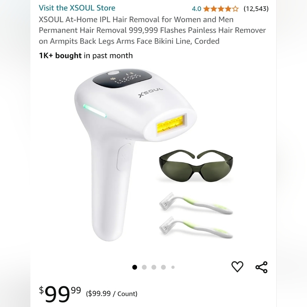 XSOUL At-Home IPL Hair Removal